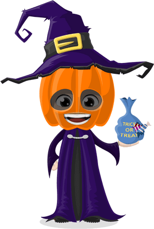 パンプキンウィッチ ハロウィン カートゥーン