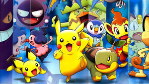 ピカチュウと他のポケモン仲間の壁紙