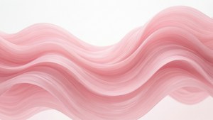 流れるようなライトピンクの波が生み出す、モダンで抽象的な美しさ。 — 淡いピンクのエモい感じ 壁紙