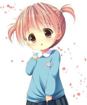 ピンク髪のアニメの子供の壁紙 — かわいいアニメの女の子 壁紙