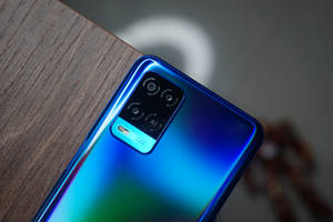ブルーOppo Androidスマートフォン