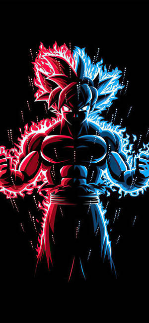 ブルーレッド 悟空 ドラゴンボールZ iPhone — Galaxy S26 Ultra 壁紙