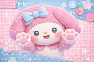 かわいい、サンリオ風、ピンク、ペット