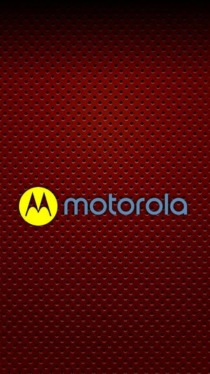 マルーン背景の黄色いMotorola