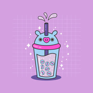 マン BT21 ボバティー 壁紙 — Pixel Watch 4 壁紙