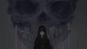 ミス・ハンチャン ブラックアニメの壁紙 — 白黒アニメ 壁紙