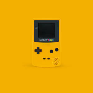 ミニマルなイエロー ゲームボーイカラーの壁紙