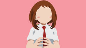 麗日お茶子の美学 — ミニマリストアニメ 壁紙