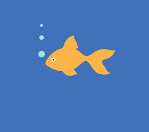 ミニマルアート クールな魚の壁紙