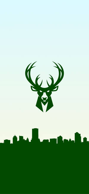 ミルウォーキー・バックス グリーン ロゴの壁紙 — iPhone 16 Pro 壁紙