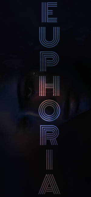 Euphoria 縦書きロゴ壁紙 — iPhone 16 Pro 壁紙