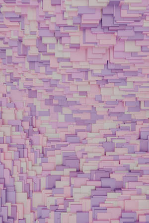 ラベンダー美学 3Dレンダリングブロックテクスチャ — 虹色の美学 壁紙