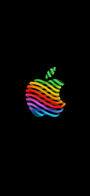 レトロなAppleロゴ — iPhone X 壁紙