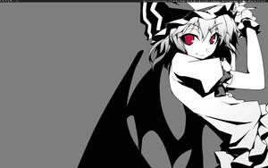 白黒アニメ 赤い瞳 — 白黒アニメ 壁紙
