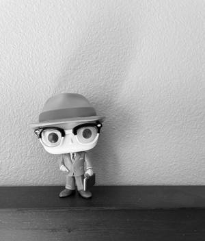 ビジョン Funko Pop ワンダヴィジョン 白黒 壁紙 — Galaxy Z Fold 6 壁紙