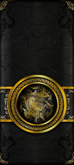 中国の龍 黒と金 iPhone — Infinix Zero 40 壁紙