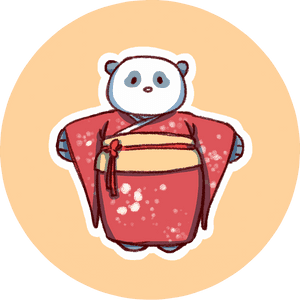 伝統衣装をまとった愛らしいパンダ — パンダ 壁紙