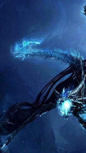 World of Warcraftの光るドラゴンのロック画面壁紙