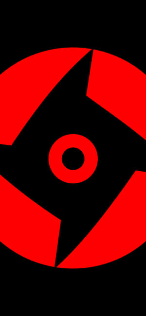 ミニマリスト写輪眼 — 1320x2868 壁紙