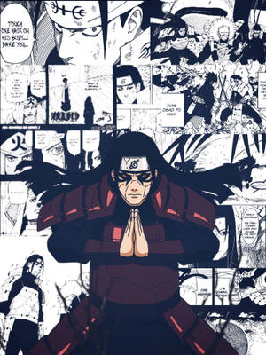 千手柱間と漫画パネル — 漫画のコマ 壁紙