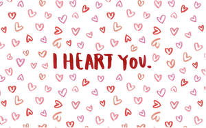可愛いI HEART YOU パソコン壁紙