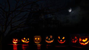 可愛いハロウィンの不気味なジャック・オー・ランタン