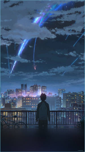 Flares YourName アニメ Android 壁紙 ...anupghosal — 美しいアニメ 壁紙