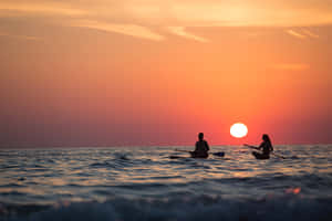 美しい夕日の画像