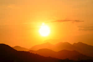美しい夕焼けの画像 — 夕日 壁紙