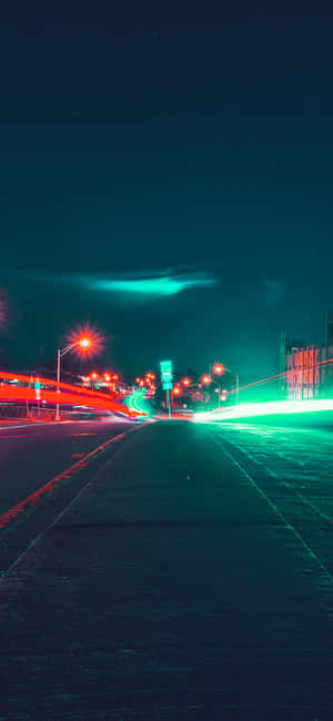 夜の通り背景 — Oppo 壁紙