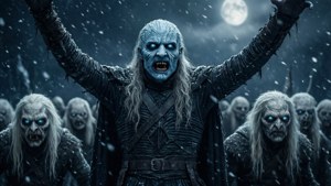吹雪の中を軍団を率いて進む夜王 — ゲーム・オブ・スローンズ シーズン8 壁紙