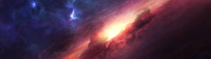 ピンクの宇宙星雲の壁紙
