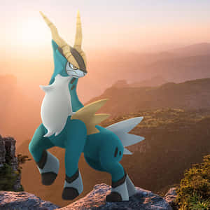 岩の上のコバルオン — ポケモン スマホ 壁紙