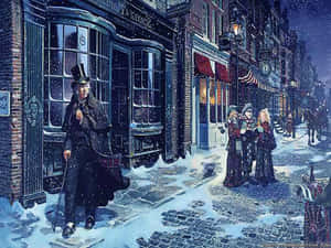 クリスマス・キャロルの背景 — クリスマス エスセティック 壁紙