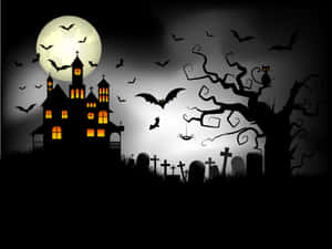 怖いハロウィンの背景