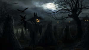 怖いハロウィンの背景