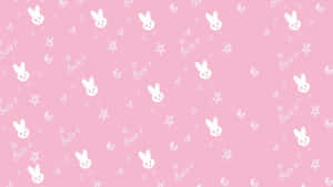 愛らしいピンクのカワイイ背景イラスト