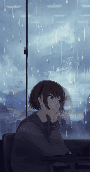 悲しいアニメの背景