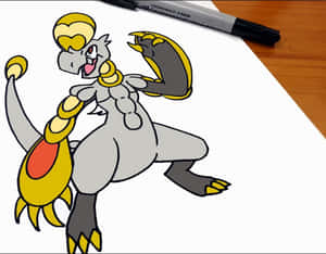 手描きのハカモオドラゴンアート