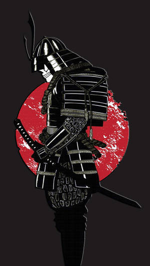 日本武士の骸骨の顔 — 侍 壁紙