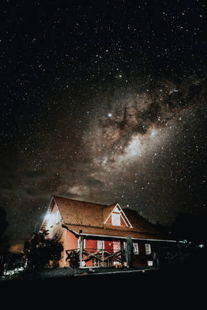星空の下の家 — Xiaomi Pad 8 Pro 壁紙