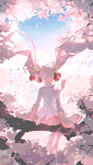 桜ミク — 可愛いピンク 壁紙