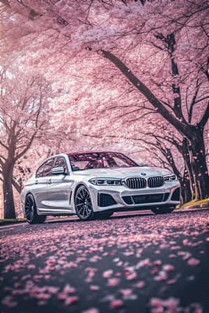 BMW、桜、春、美しい、車の壁紙、花、平和、静けさ、自然、高級車 — BMW 壁紙