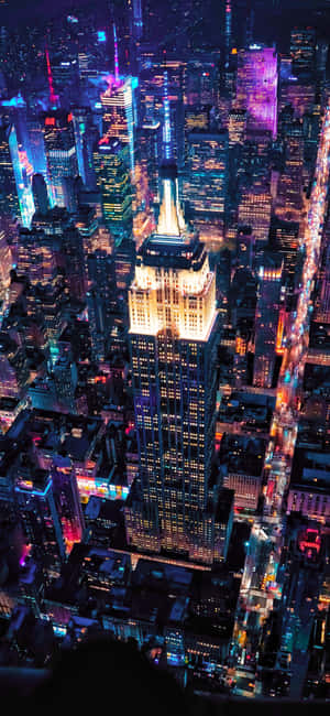 街並み,航空写真,夜景,暗い街 — 1320x2868 壁紙