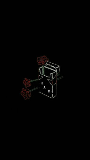 暗くトリッピーなシガレットボックスの中の花 — ダークでトリッピー 壁紙