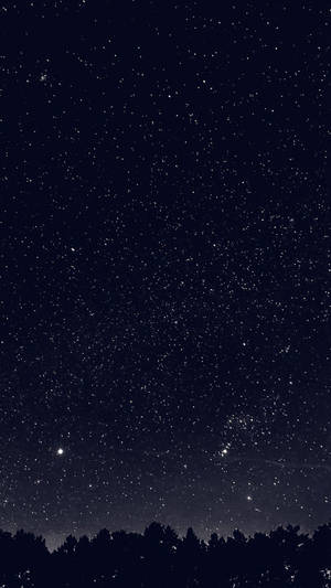 暗闇に輝く星空