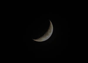 暗闇の夜に浮かぶ月の壁紙