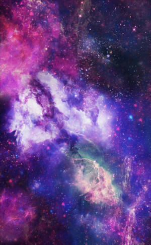 宇宙 紫色の星雲 — Galaxy Tab S10+ 壁紙