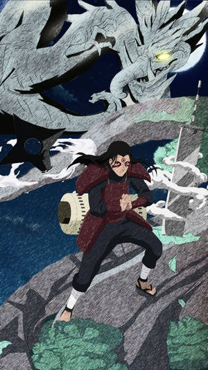 柱間の携帯壁紙：龍と共に — ナルトのキャラクター 壁紙