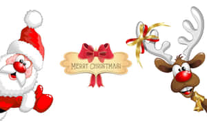 楽しいクリスマスパーティーのひととき — Funny christmas 壁紙